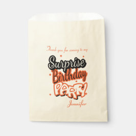 Bolsa De Papel Gracias por la fiesta de cumpleaños sorpresa | NAR