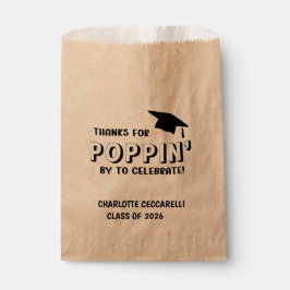 Bolsa De Papel Gracias por POPPIN' de Graduación 