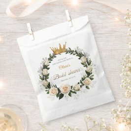 Bolsa De Papel Gracias rosas blancas y aliento del bebé