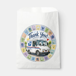 Bolsa De Papel Gracias trabajadores postales