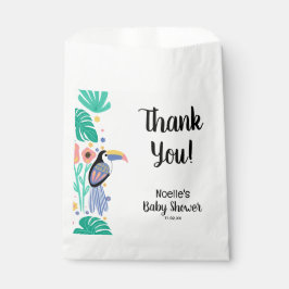 Bolsa De Papel Gracias Tropical Toucan Bird Baby Shower