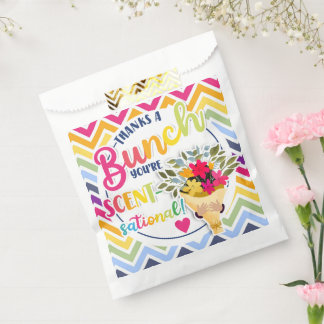 Bolsa De Papel Gracias Un Montón Aromático Arcoíris Vibrante