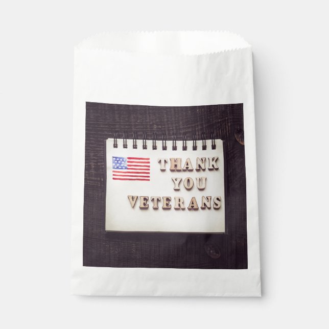 Bolsa De Papel Gracias Veteranos (Anverso)