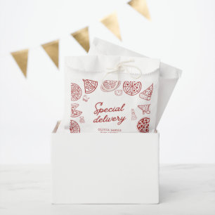Bolsa De Papel Graciosa pizza de parto especial para bebé
