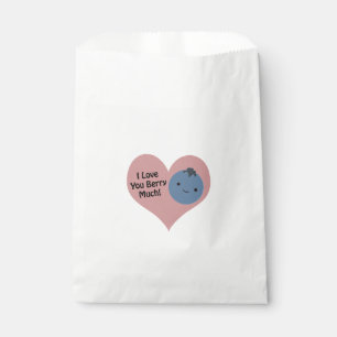 Bolsa De Papel Graciosamente te amo Berry Mucho Cute Kawaii Blueb