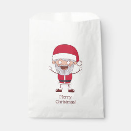 Bolsa De Papel Gracioso bolsos de favoritas de texto de Santa per