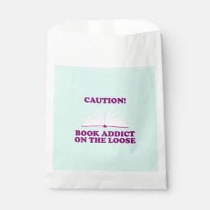 Bolsa De Papel Gracioso - ¡Cuidado! Adicto al libro en la calle