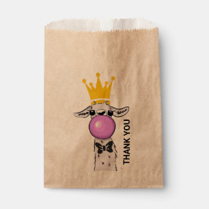 Bolsa De Papel Gracioso Ilustracion de Llama que sopla una burbuj