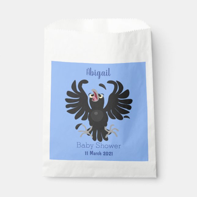 Bolsa De Papel Gracioso ilustracion de personalizado de cuervos l (Anverso)