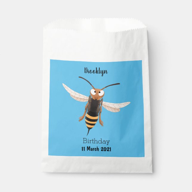 Bolsa De Papel Gracioso ilustracion personalizado de avispas de a (Anverso)