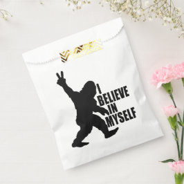 Bolsa De Papel Gracioso pez gordo -creo en mí mismo