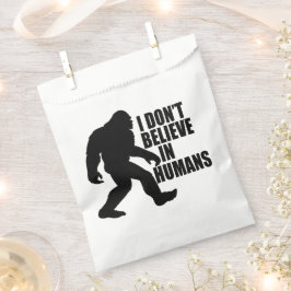 Bolsa De Papel Gracioso pie-no creo en los humanos