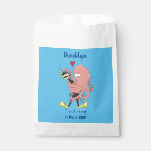 Bolsa De Papel Gracioso pulpo abrazos buceo humor personalizado
