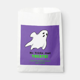 Bolsa De Papel Gracioso trato de Halloween fantasma inmobiliario