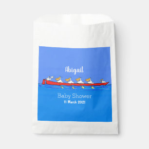 Bolsa De Papel Graciosos pelícanos remando ilustracion personaliz