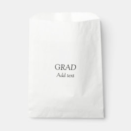 Bolsa De Papel Grad simple minimalista graduación elegante modern