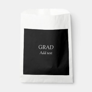 Bolsa De Papel Grad simple minimalista graduación elegante modern
