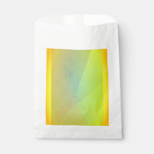 Bolsa De Papel Gradación Geométrica Amarilla Moderna