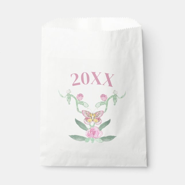 Bolsa De Papel Graduación de Escudo de Graduación Personalizable  (Anverso)