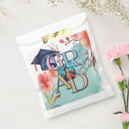 Bolsa De Papel Graduación de imágenes en color agua