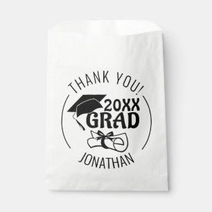 Bolsa De Papel Graduación Gracias Grado de Clase Personalizado