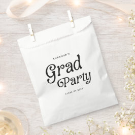 Bolsa De Papel Graduación mínima de Fiesta de grado retro