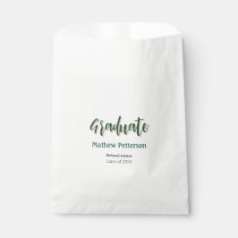 Bolsa De Papel Graduación moderna de estilo negrita y simple con