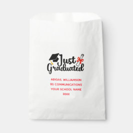 Bolsa De Papel Graduación Personalizada de Escuela Secundaria o U