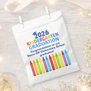 Bolsa De Papel Graduación personalizada de jardín de infancia 202