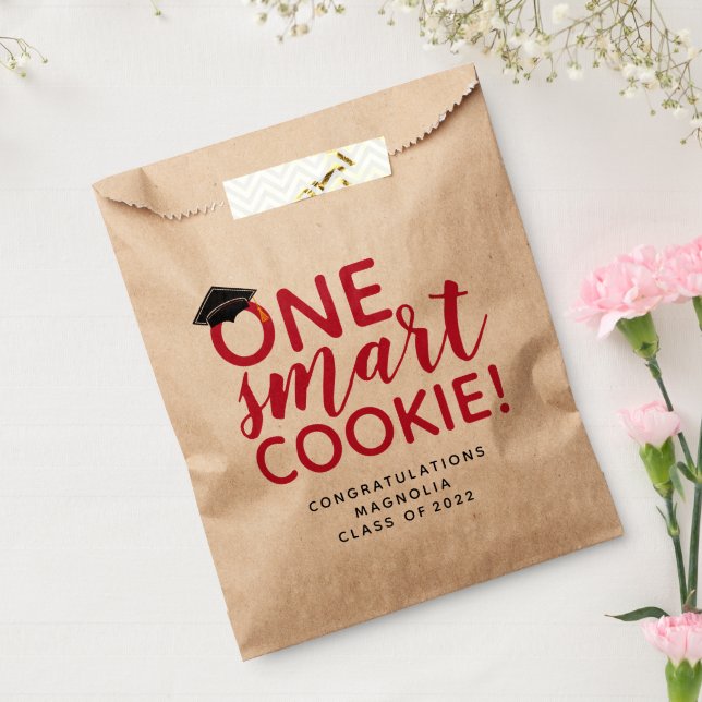 Bolsa De Papel Graduación Red One Smart Cookie (Sellado)