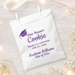 Bolsa De Papel Graduación Una Cocina Inteligente Trata Púrpura y 