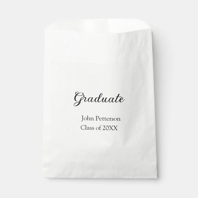 Bolsa De Papel Graduado de 20XX graduación mínima simple (Anverso)