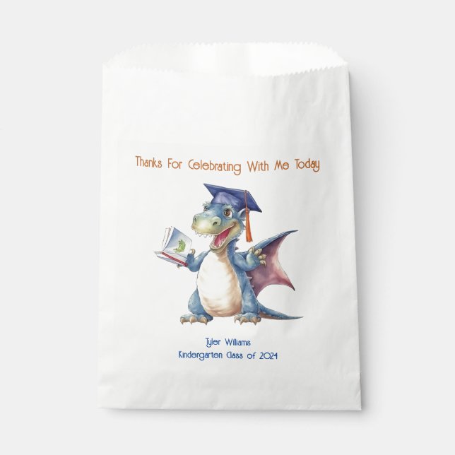 Bolsa De Papel Graduado de Dragon Kindergarten (Anverso)