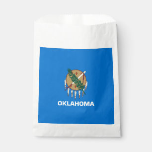 Bolsa De Papel Gráfico dinámico de la bandera del estado de Oklah