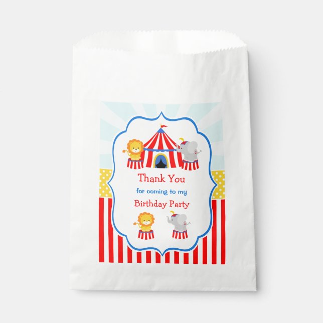 Bolsa De Papel Gran carnaval de circo (Anverso)