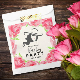 Bolsa De Papel Gran Gorra Lady Rosa Derby