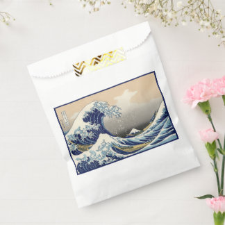 Bolsa De Papel Gran Ola frente a Kanagawa y Monte Fuji Mar de Jap