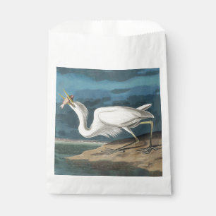 Bolsa De Papel Gran pintura de vida silvestre de la garza Audubon
