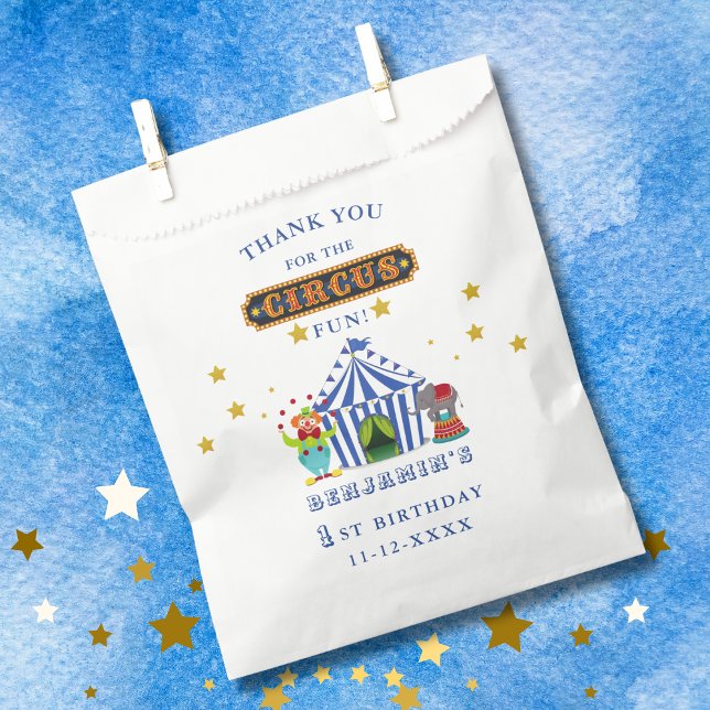 Bolsa De Papel Gran Top Top Come One Come All First Birthday Circ (Subido por el creador)