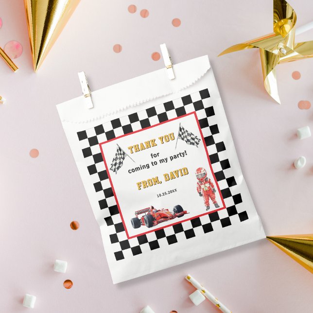 Bolsa De Papel Grand Prix Race Car Party Thank You Treat (Subido por el creador)