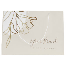 Bolsa de papel grande personalizada con diseño ele