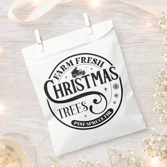 Bolsa De Papel Granja Árboles de Navidad frescos Pine Spruce Fir (Cortado)