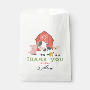 Bolsa De Papel Granja de animales de granja cumpleaños lindo niño