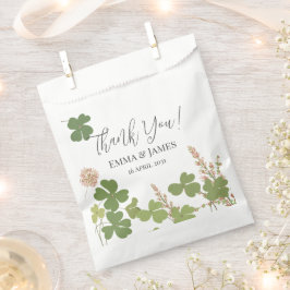 Bolsa De Papel Green Clover Leaf St Patricks Day Gracias