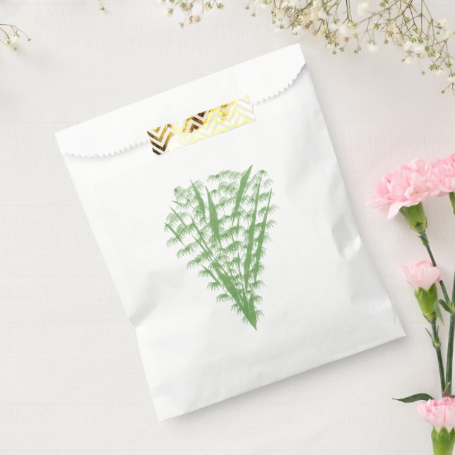 Bolsa De Papel Green plant in the shape of a bouquet. (Sellado)