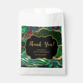Bolsa De Papel Green Safari Agate Birthday Gracias