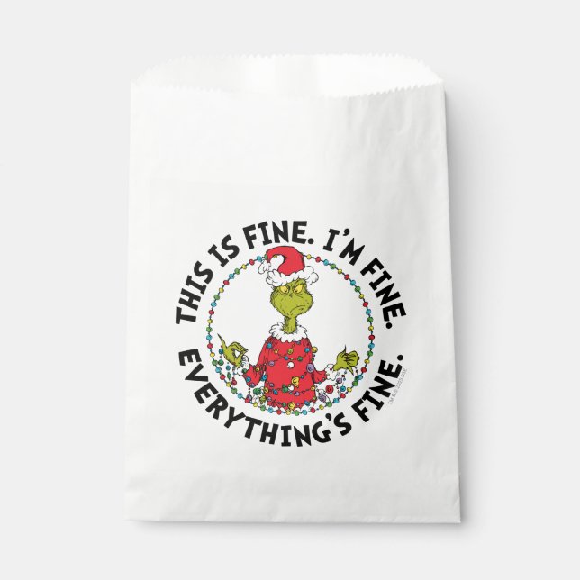 Bolsa De Papel Grinch | Everything's Fine (Anverso)