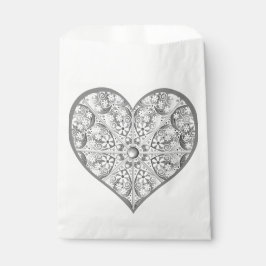 Bolsa De Papel Gris de encaje cerámico