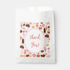 Bolsa De Papel Grito para los Chicas de helado dulce cumpleaños