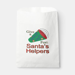Bolsa De Papel Gritos a los ayudantes de Santa Claus